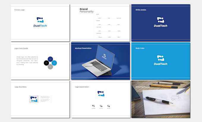 create corporate identity, brand book, or brand guidelines with logo design