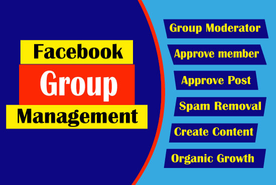 do community management and be your facebook group or page admin