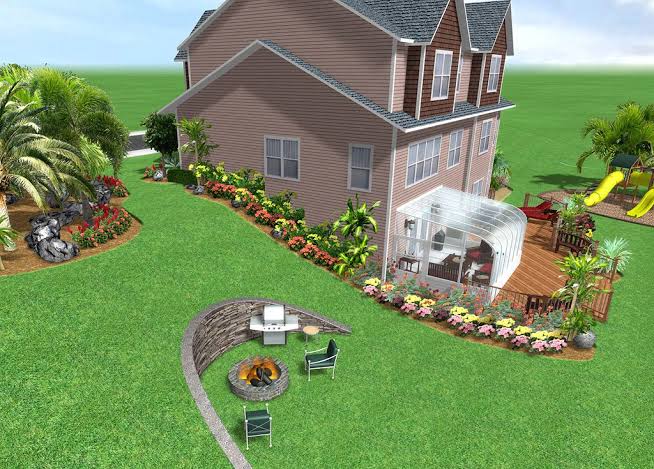 design your garden and 3d landscape rendering