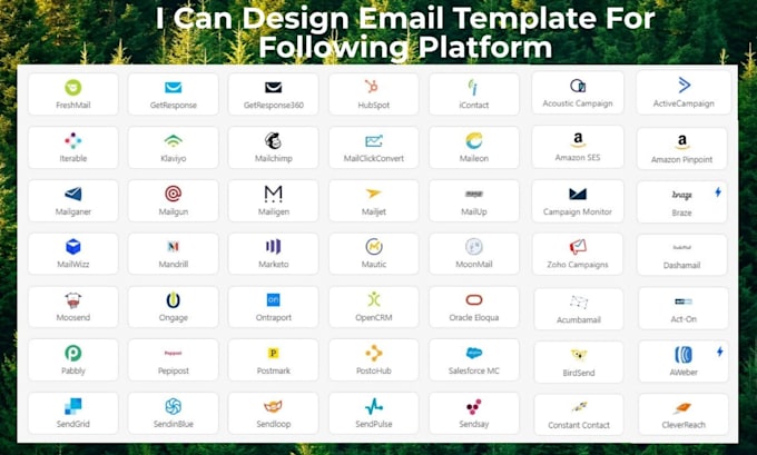 design responsive email for mailchimp, klaviyo, active campaign, hubspot, zoho