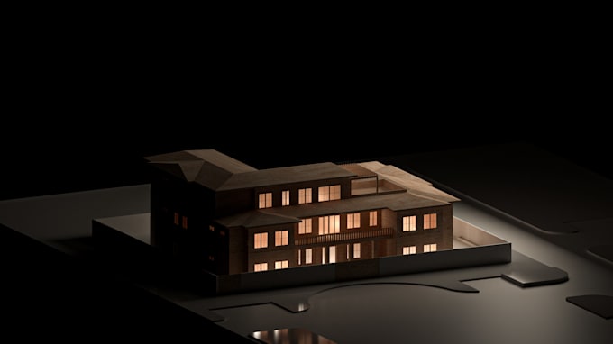 render a realistic physical architecture model