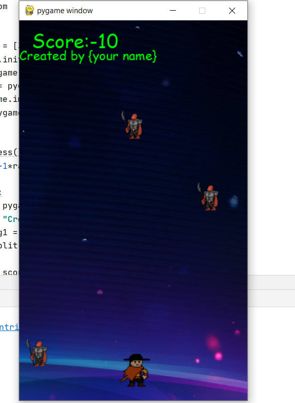 Create game using pygame library of python by Jashansingh113 | Fiverr