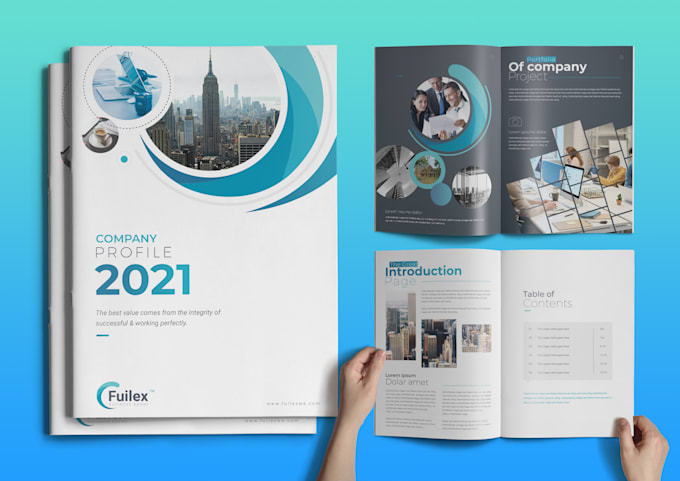 design corporate business brochure, booklet, company profile or annual report