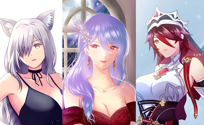 draw anime style, fanart, original character sfw