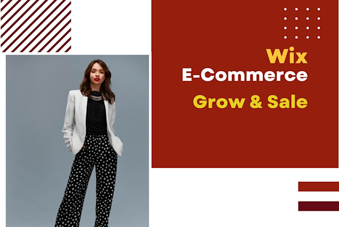 make wix  ecommerce website wix online store landing page