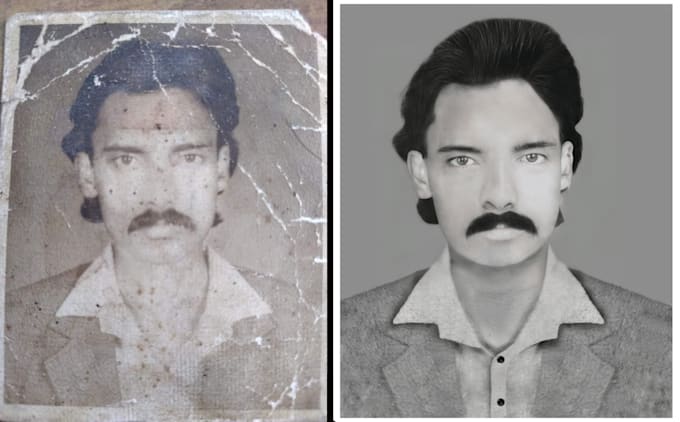 restore photo, colorize, fix, improve damaged image