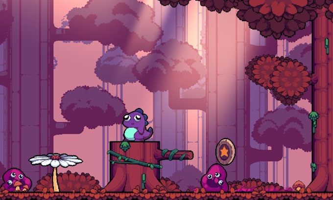 draw a pixel art tileset or scenery for your game