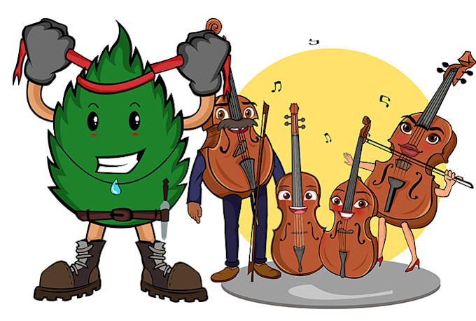 design 2d cartoon character