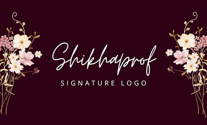 do female, author, photography, real estate, floral,  brand style signature logo