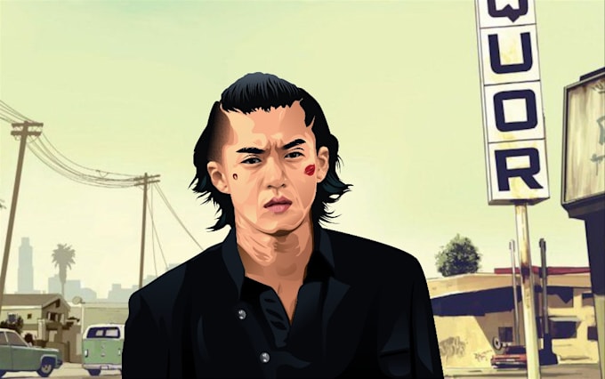 make your photo into gta style cartoon