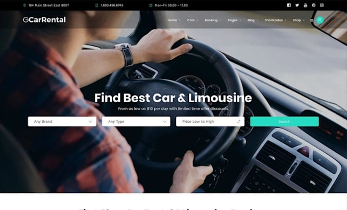make a car rental wordpress website for your business