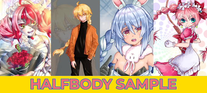 draw anime style character for you