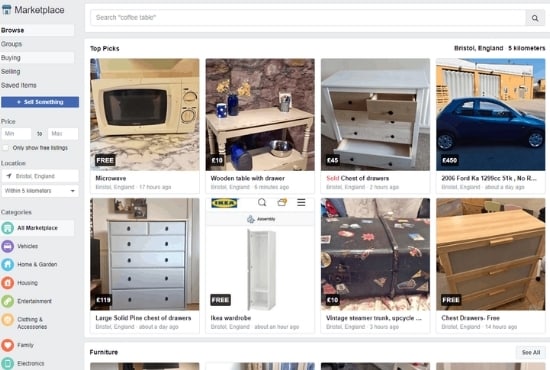 do facebook marketplace dropshipping in USA