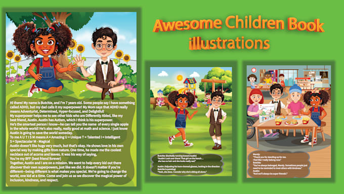create stunning childrens book illustration and picture book artwork