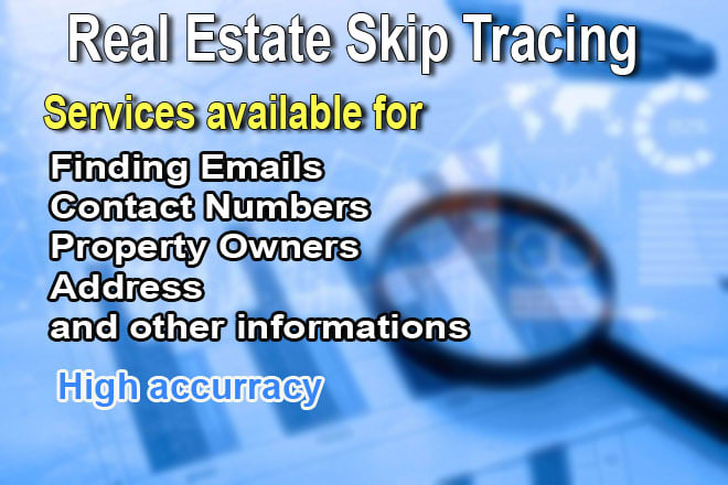 do exclusive skip tracing for real estate business