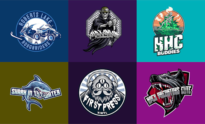 create awesome hand drawn vintage logo illustration
