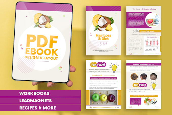 create a premium workbook, lead magnet or PDF ebook design