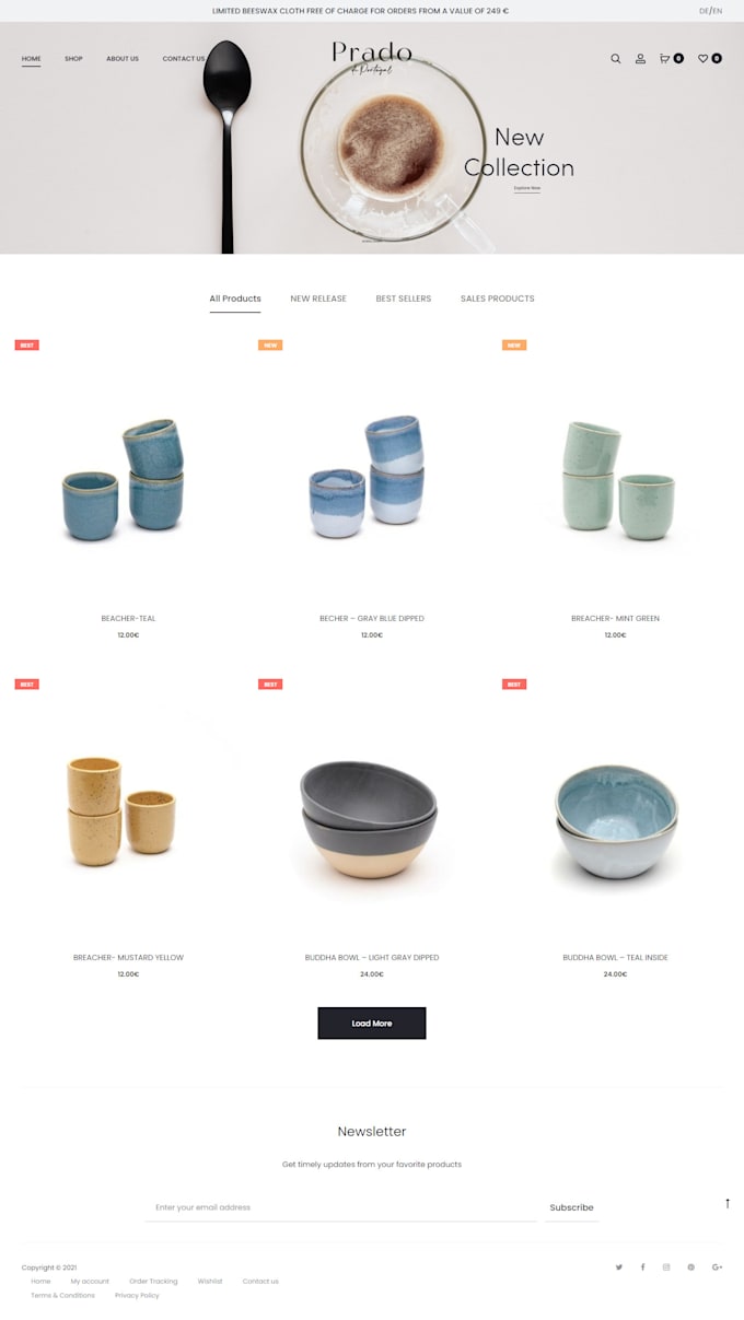 design ecommerce online store website with wordpress woocommerce