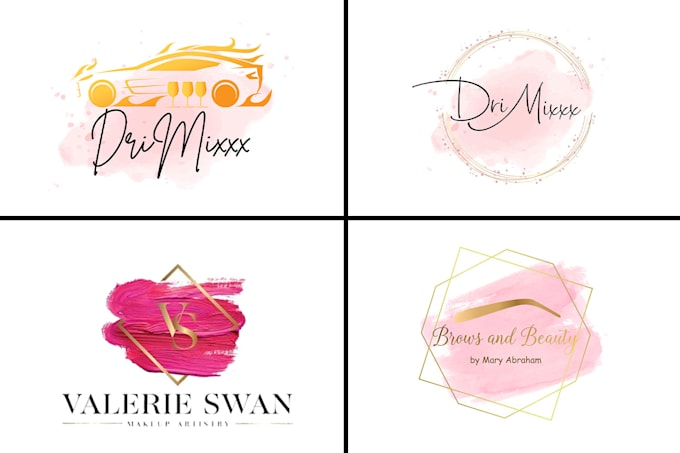 Do beautiful luxury signature feminine watercolor logo by Jenifer_gfx ...