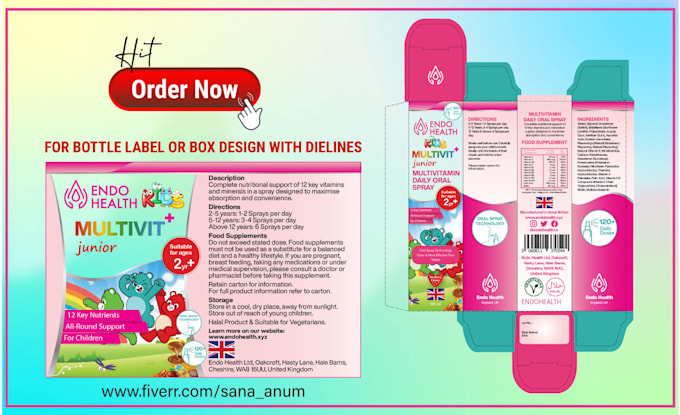 design eye catchy packaging box, label, pouch with dielines