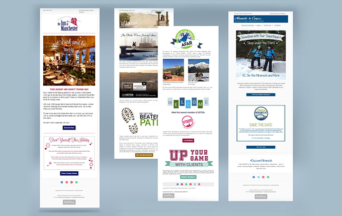 Create outlook and constant contact email template newsletter by