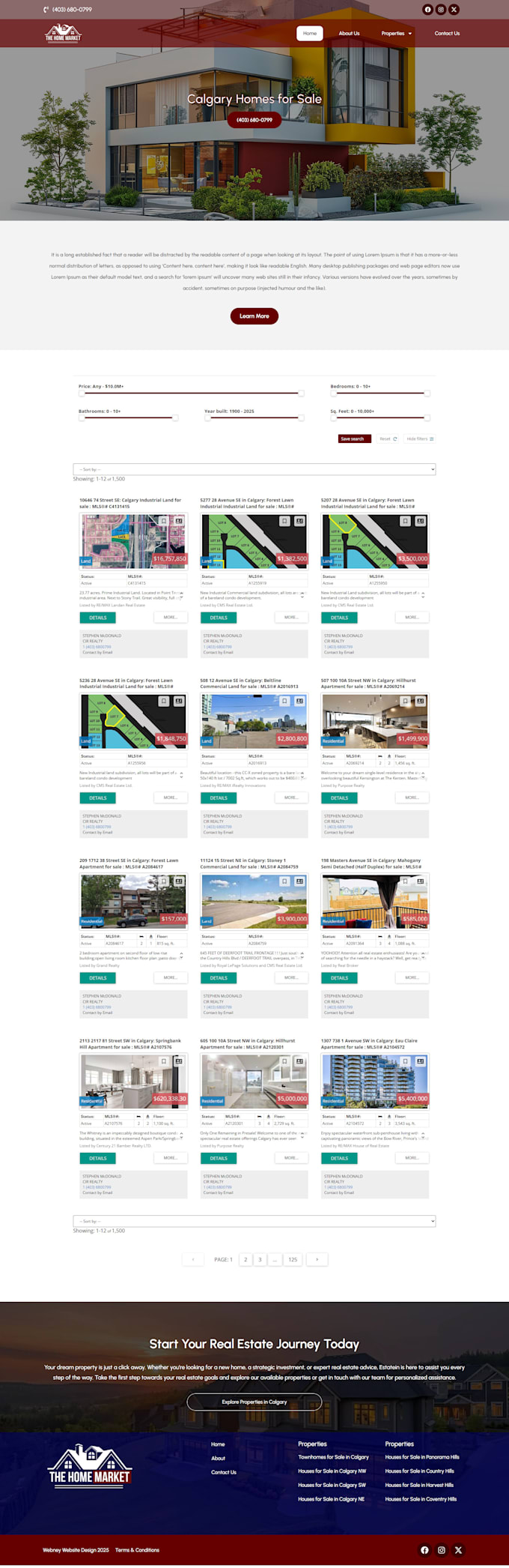 create your real estate website with idx, mls integration