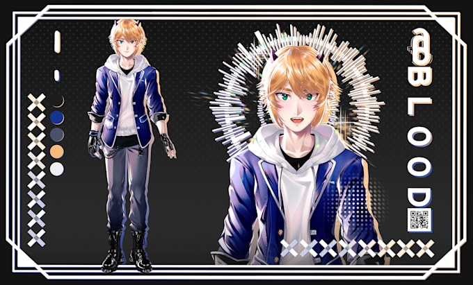 make an anime character model for live2d and vtuber