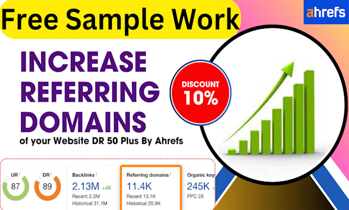 increase referring domain DR 90 plus by ahrefs
