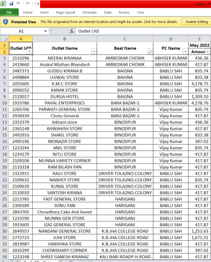 professional excel data analysis and management solutions