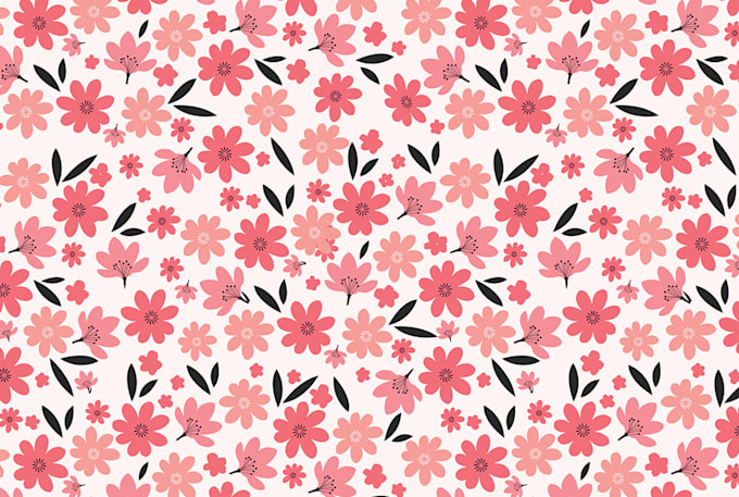 design floral seamless patterns and  textile prints