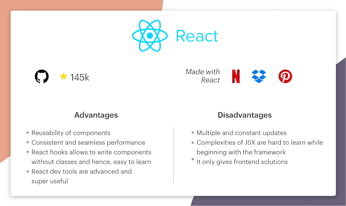 do front end web development in react js