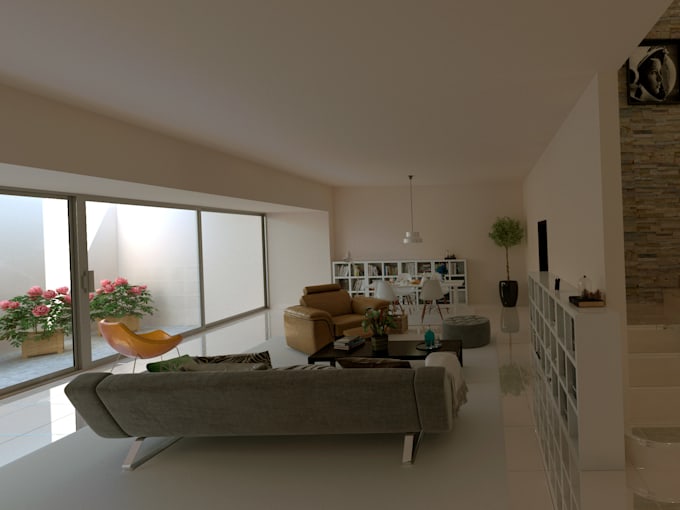 make a realistic 3d render