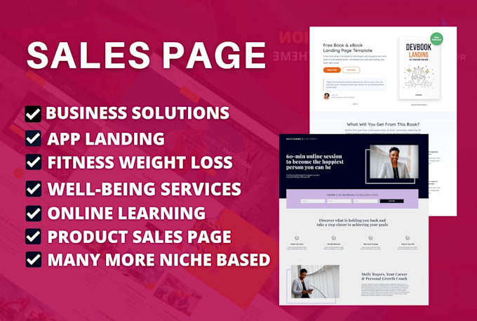 design highly profitable elementor landing page or website