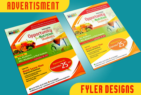 design a professional quality flyer and poster