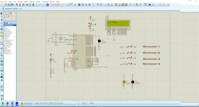 simulate your circuit,arduino or avr on proteus, circuit designing