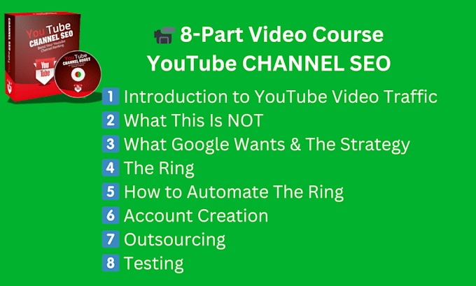 give you a video course on youtube channel seo