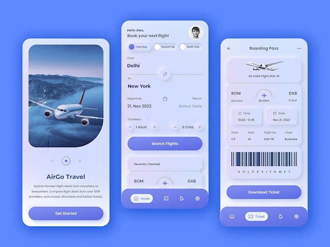 create best custom apps using ios and android development, flutter, react native