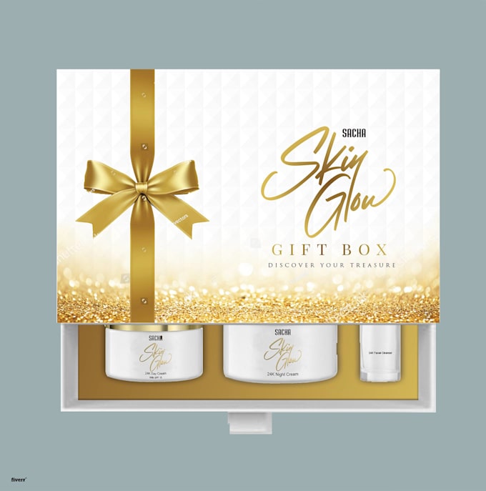 do feminine beauty cosmetic label and packaging design