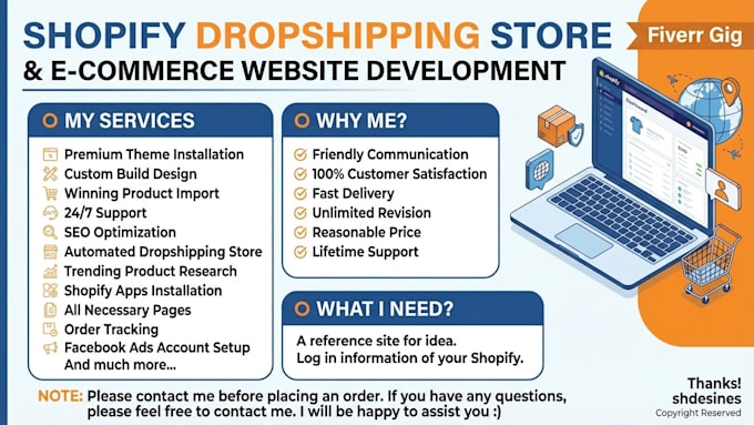 build shopify dropshipping store ecommerce website