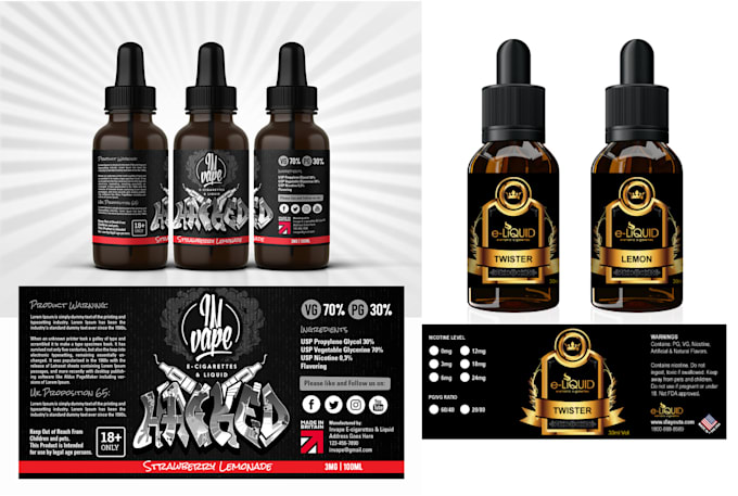 Diy e liquid labels
