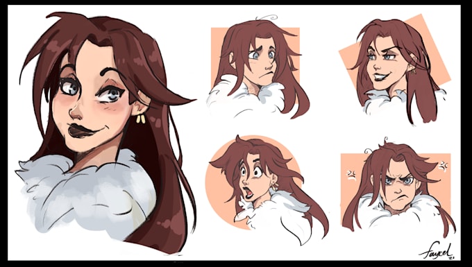 make a character expression sheet