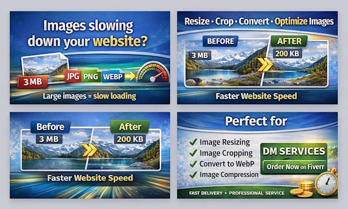 resize, crop, convert and optimize images for websites