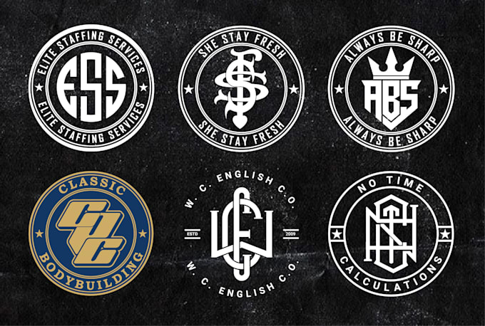 do premium monogram logo design and initial letter, apparel