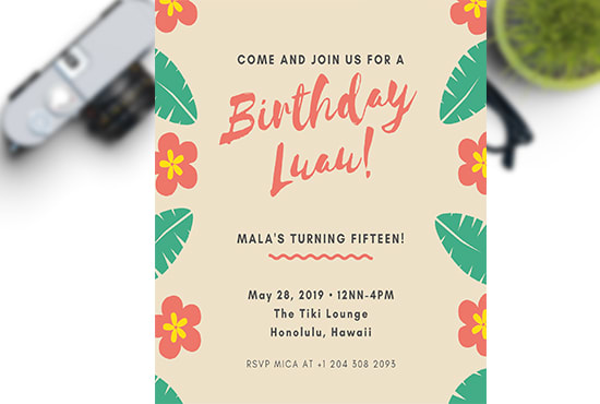do invitation design for all events
