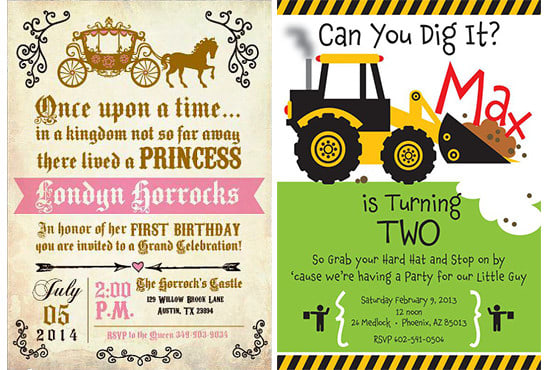 design invitations and itinerary for you