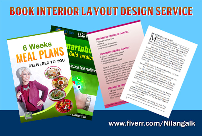 book interior formatting and book cover design