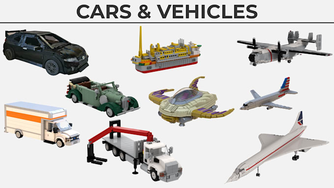 design a custom lego model and provide PDF instructions