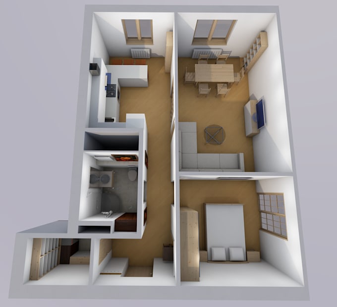 do an attractive 3d floor plan which will enhance your house