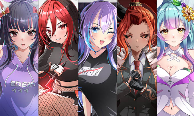 draw any anime, games, or original characters art you like