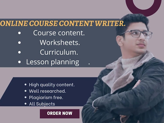write an engaging online course content for elearning website